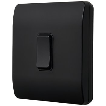 Slim Single Module Switch 1 Gang Kinetic Switch Frame For Slim Grid Black - Electrical & Lighting ...